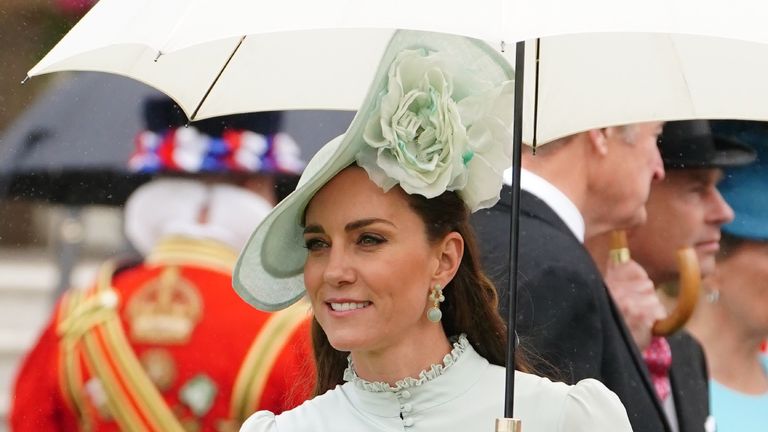 Kate Middleton's aquamarine earrings at Queen's Garden Party have this powerful meaning, say jewellery experts 