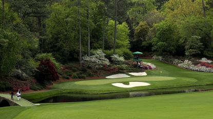 The 12th hole at Augusta National pictured