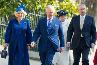 King Charles and Queen Camilla headed up a large showing of the royals this Easter