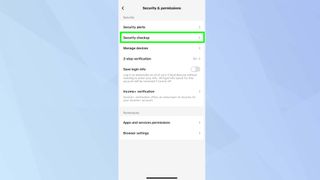 TikTok Security Checkup 