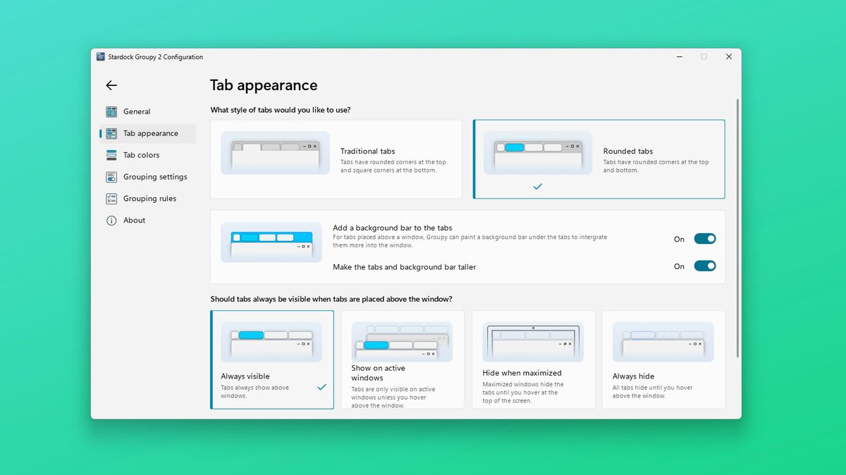 Groupy 2 new experience for organizing tabs on Windows 11 and Windows 10