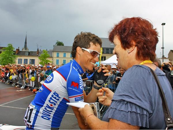 Sylvain Chavanel (Quick Step) flashes that magical smile.