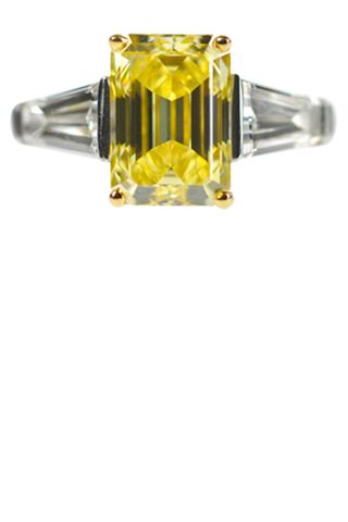 Lucie Campbell Fancy Intense Yellow Engagement Ring