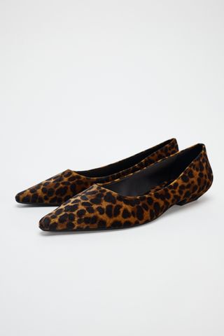 Animal Print Pointed Toe Shoes