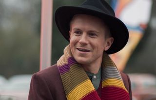 Ethan Hardy as the Fourth Doctor Who in Casualty.