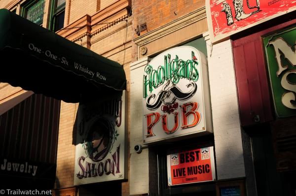 Whiskey Row early in the morning