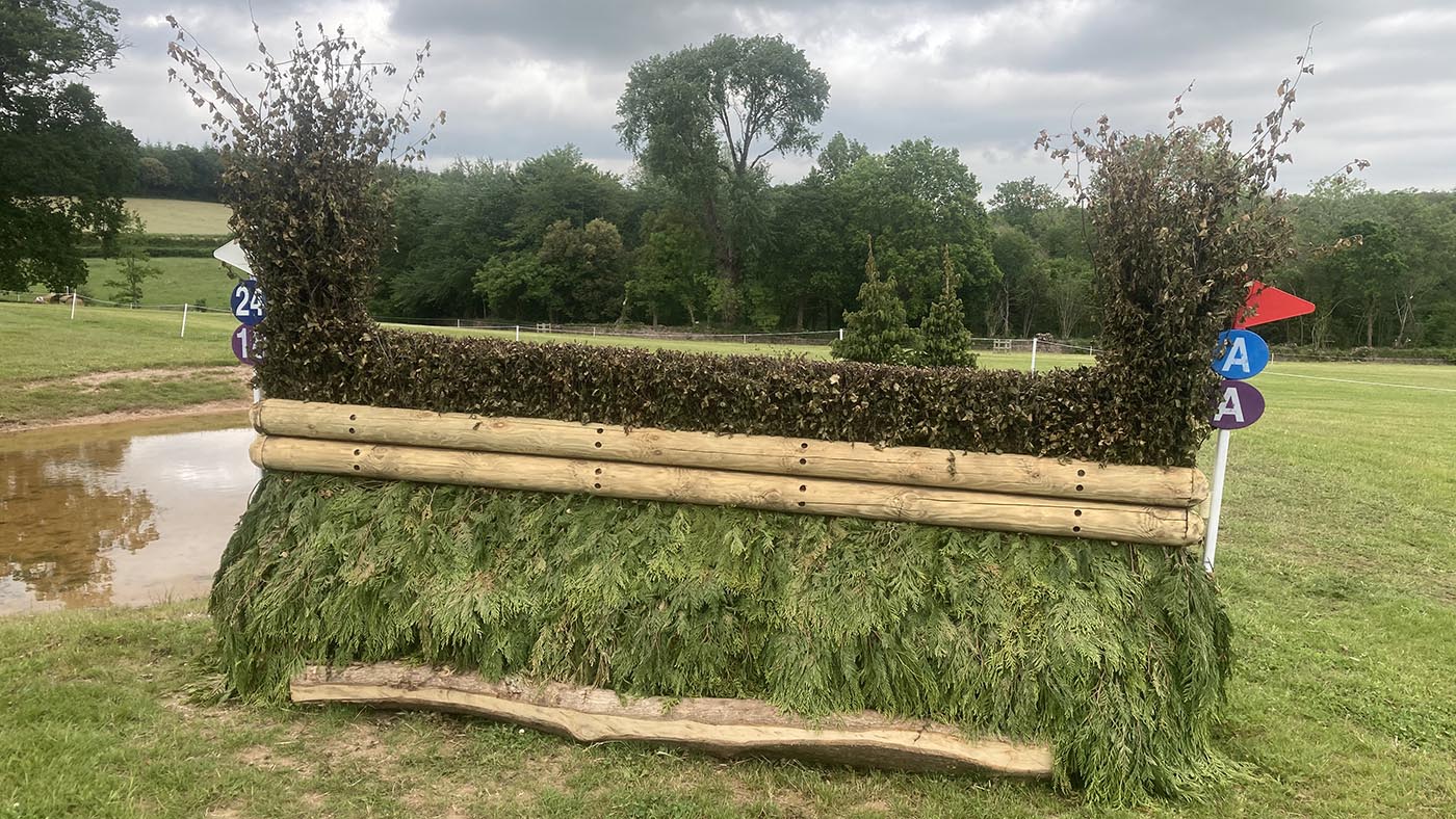 Bicton Horse Trials cross-country course