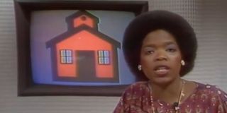 Oprah Winfrey anchoring on WJZ
