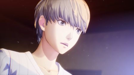 Persona 4 Revival protagonist Yu Narukami looks surprised.