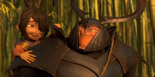 Art Parkinson and Matthew McConaughey in Kubo And The Two Strings