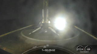 The Falcon 9 booster stuck a landing on the drone ship "Just Read the Instructions."