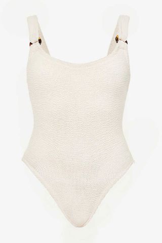 Hunza G Domino scooped-back swimsuit