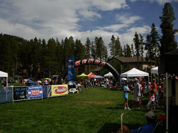 The finish at the Breckenridge 100