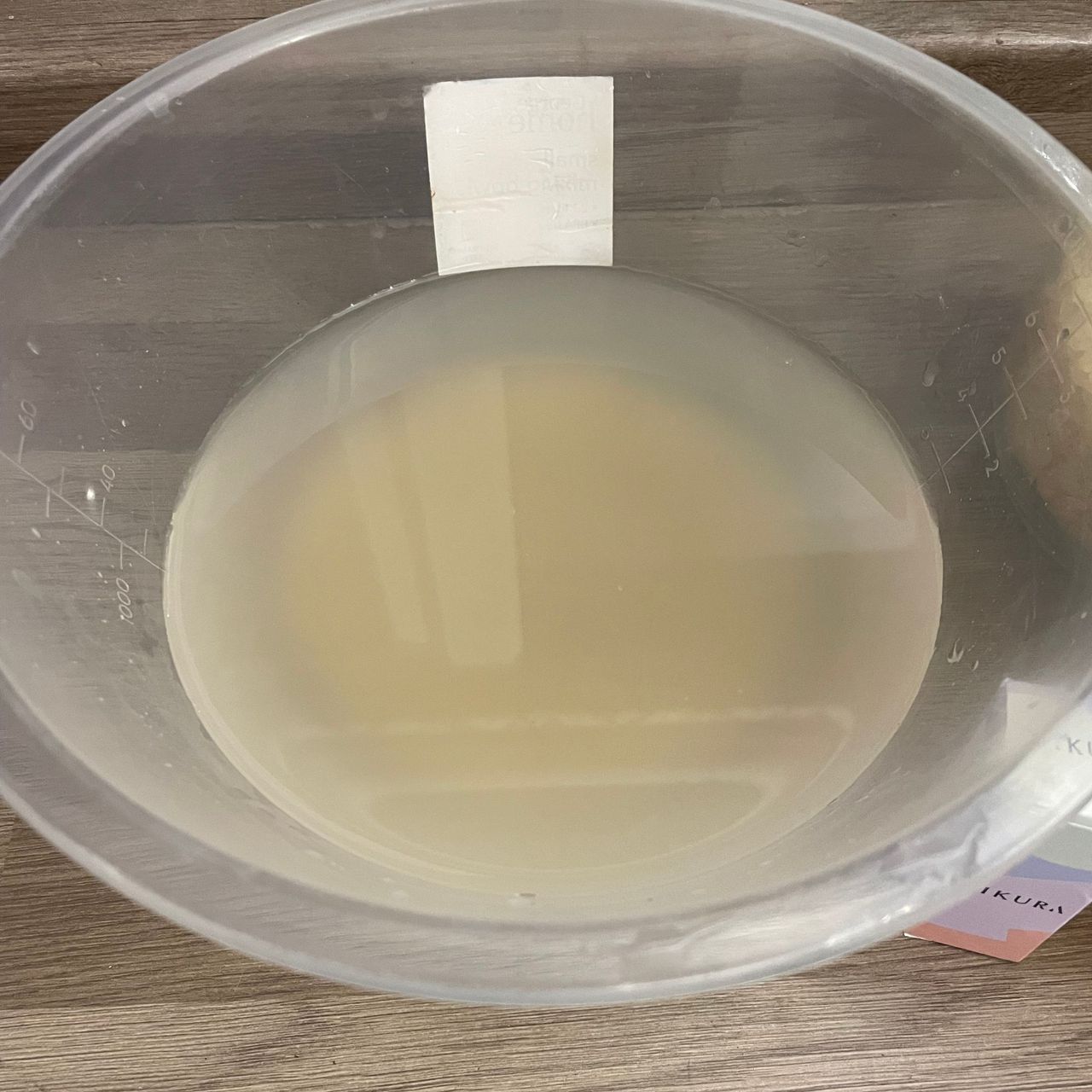 Bowl of rice water