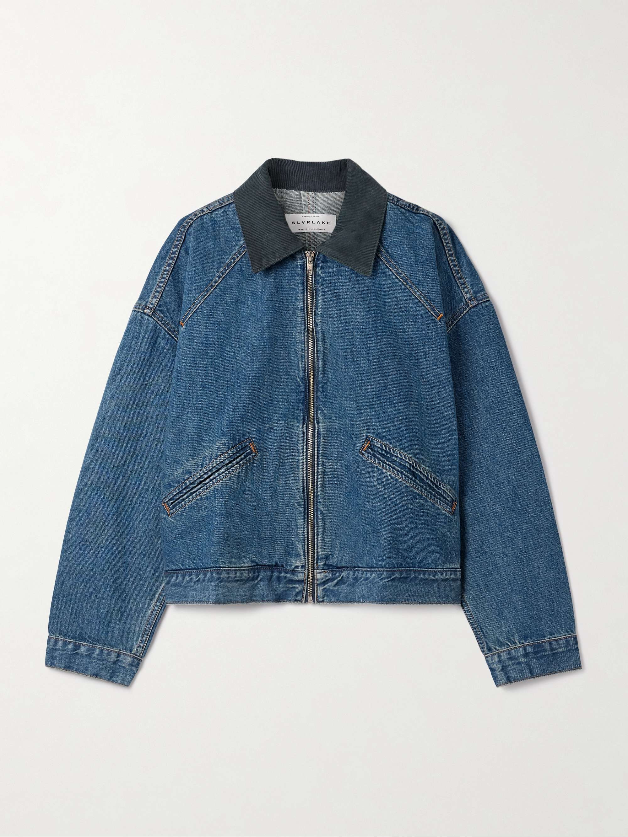 Camden Corduroy-Trimmed Denim Jacket