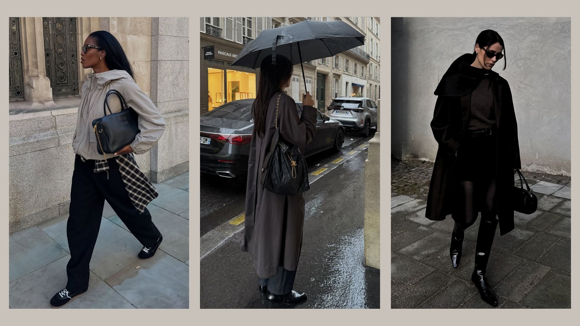 elegant-rainy-day-outfits for winter 2025