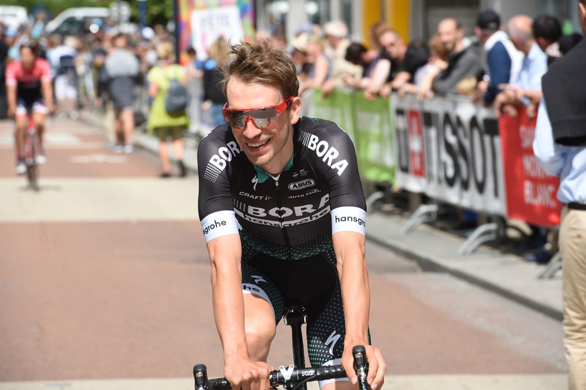Leopold K&ouml;nig (Bora-Hansgrohe) on the morning of stage 2