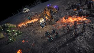 battling against creatures in spellforce conquest of eo