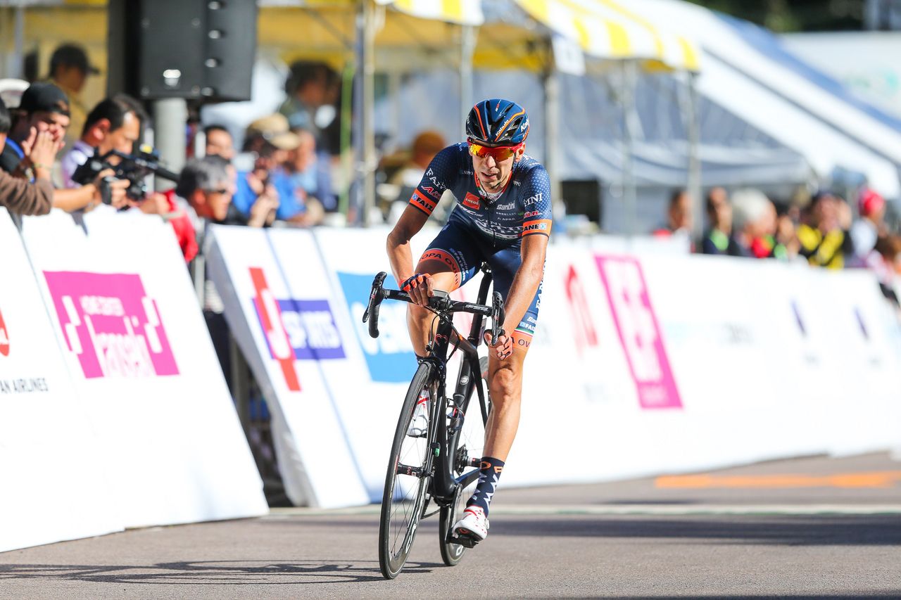 Ivan Santaromita crosses the line for fifth