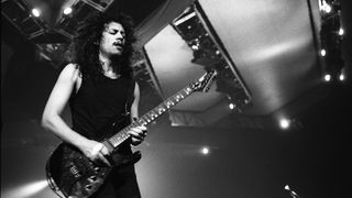Kirk Hammett performing live with Metallica in 1992