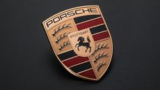 The new Porsche crest and badge