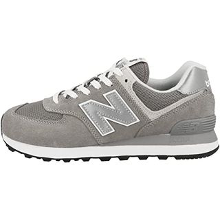 New Balance Women's 574 Core Sneaker, Grey/white, 9