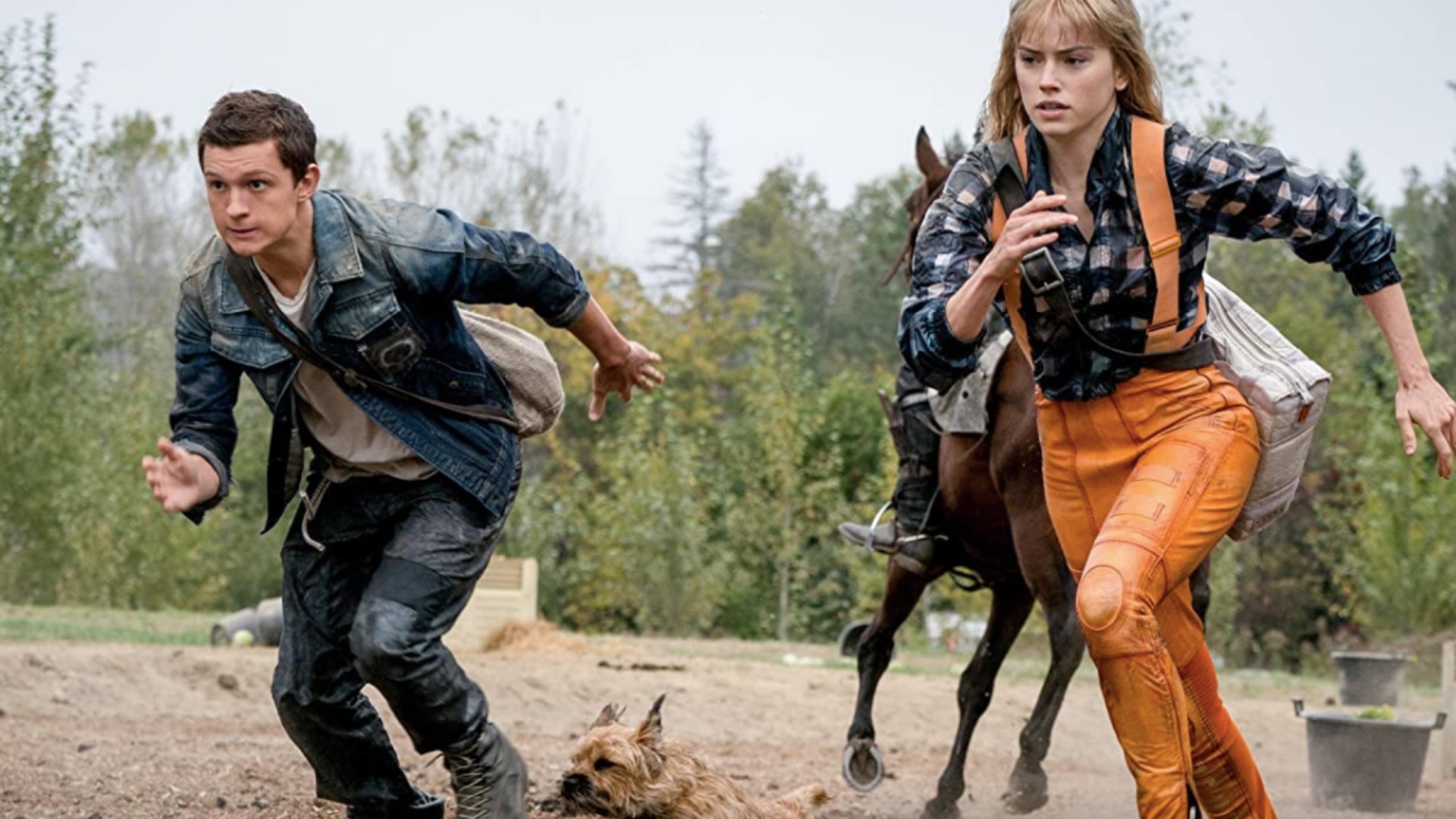 Tom Holland and Daisy Ridley in Chaos Walking