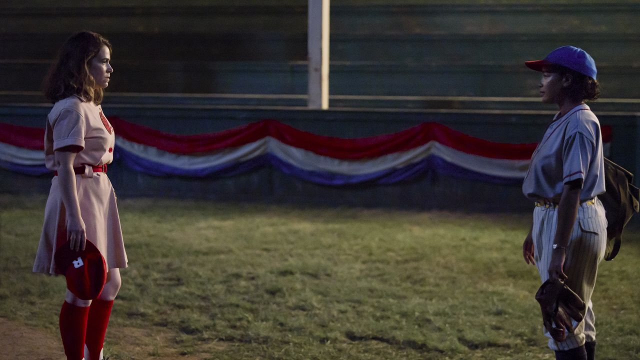 Abbi Jacobson and Chante Adams in A League of Their Own
