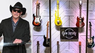 Jim Irsay with some of his guitar collection – valued at over $1 billion