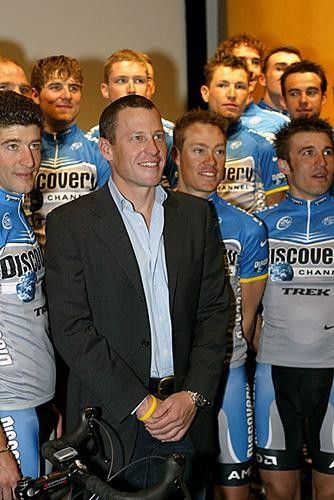 Lance, with prot&eacute;g&eacute; Tom Danielson just over his shoulder.