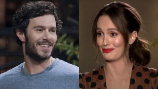 Adam Brody on Nobody Wants This and Leighton Meester in ET interview.