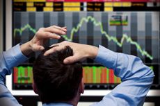 A stock trader gets upset.