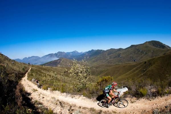 A racer cruises along during stage 3