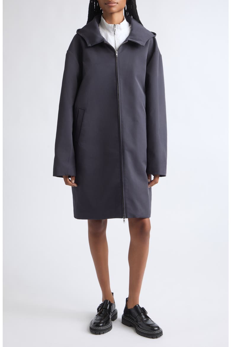 Double Layered Contrast Parka