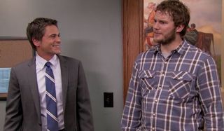 Rob Lowe and Chris Pratt on Parks And Recreation