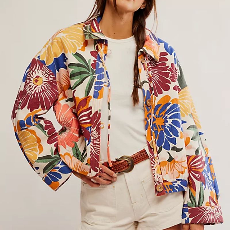 floral oversized jacket