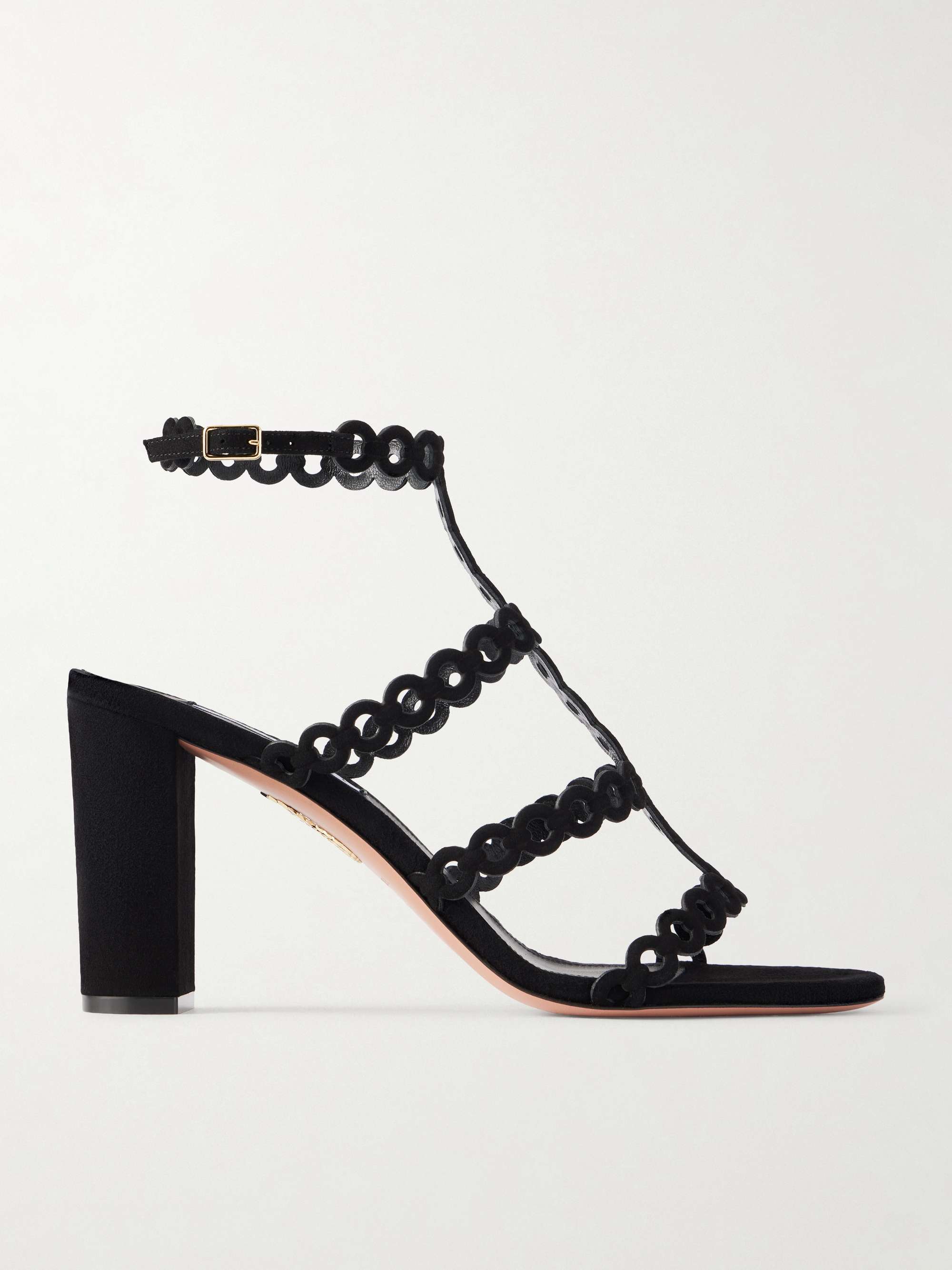 Infinity Chain 85 Cutout Suede Sandals