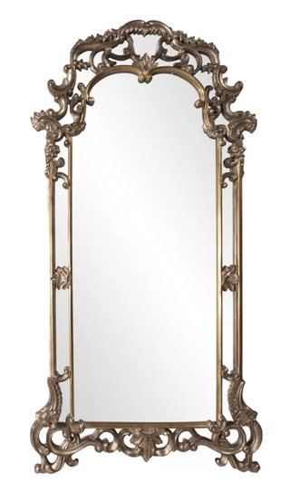 Vintage inspired ornate floor mirror from Wayfair.