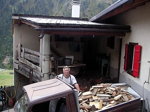 This local in Livigno didn't know why there were some strange foreigners on bikes taking photos of him