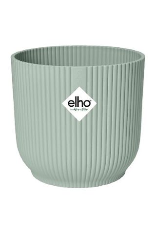 Elho Vibes Fold 18cm Round Sorbet Green Recycled Plastic Plant Pot