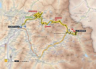 2018 Tour de France stage 11 map