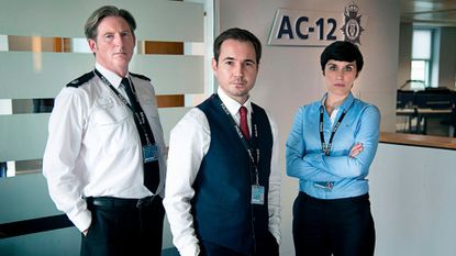 How to watch Line of Duty with stars: ADRIAN DUNBAR; MARTIN COMPSTON; VICKY MCCLURE