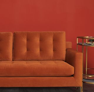 orange sofa from john lewis & partners