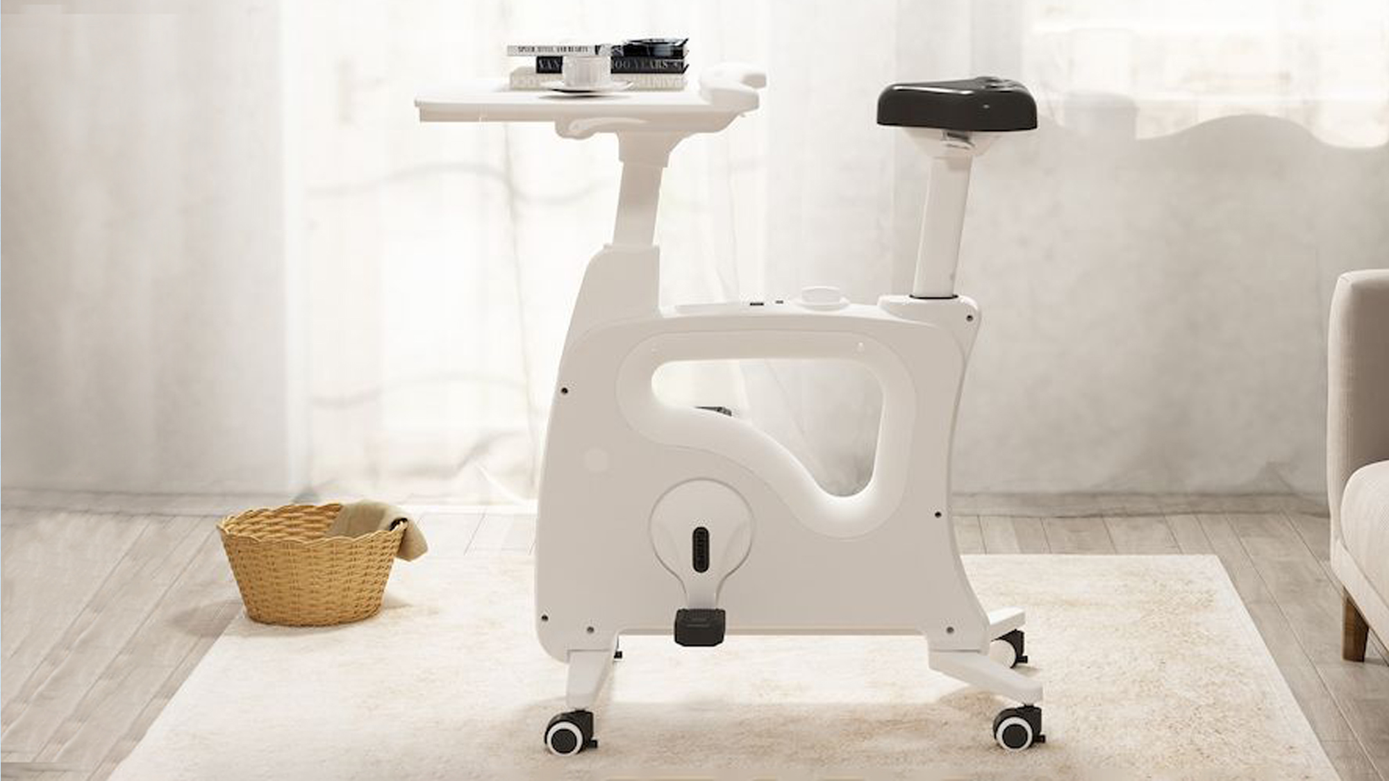 Flexispot Cycle Desk Bike V9 Pro na sala de estar