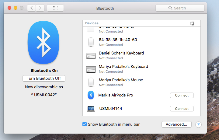 How to connect AirPods to MacBook