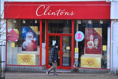 The front of a Clintons store