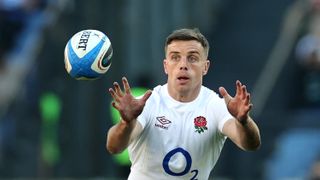George Ford of England catches the ball ahead of the Six Nations 2024 round two match – England vs Wales