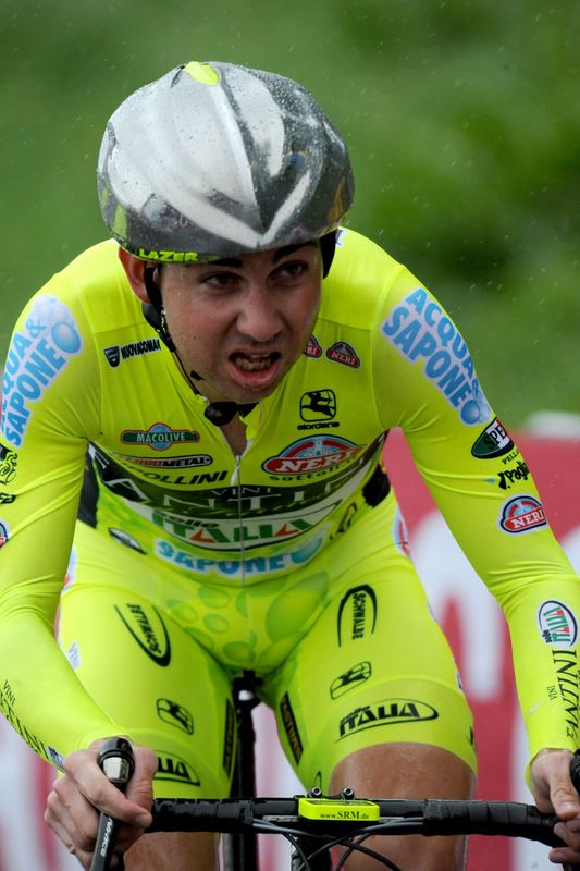 Mauro Santambrogio time trialling to Polsa
