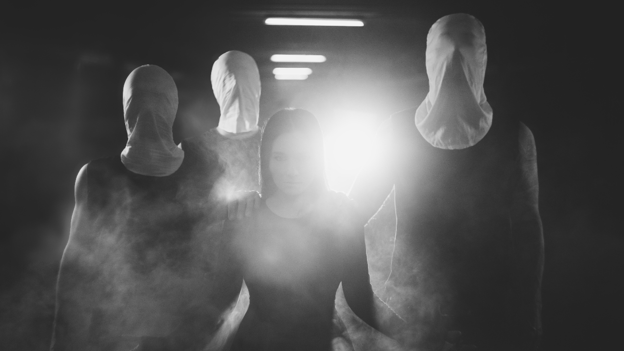 Bianca covered in smoke