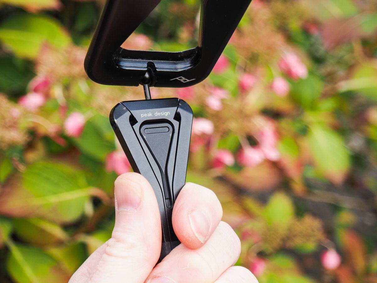 Closeup of the Peak Design Mobile Tripod's legs and hex key